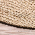 Tapis tressés de jute rond de fibre naturelle de haute qualité